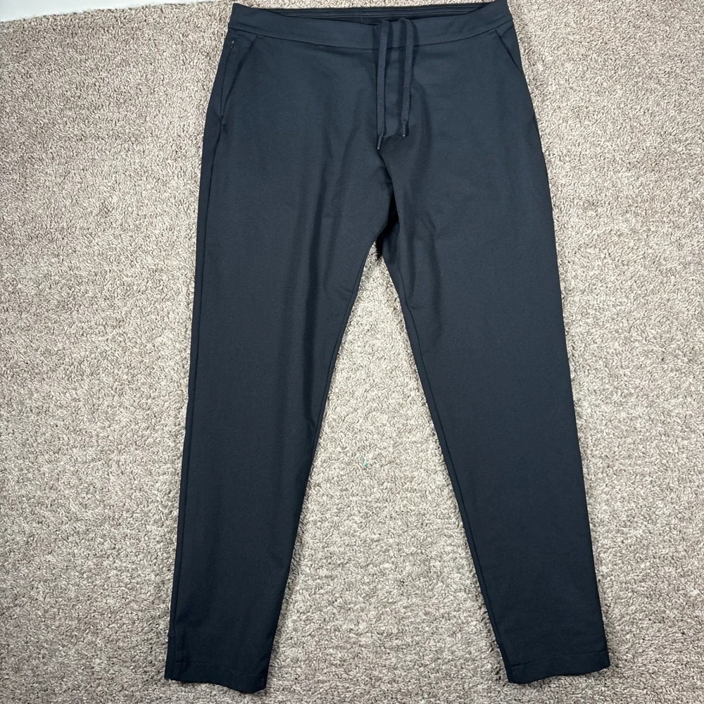 Ministry of Supply Kinetic Joggers Mens 34 Black Primeflex Stretch‎ Pants B038